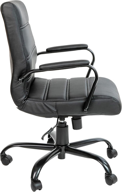 Flash Furniture Whitney Mid-Back Swivel LeatherSoft Desk Chair - Image 6