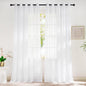 NICETOWN Sheer White Sliding Door Curtains by NICETOWN