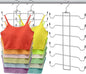 Closet Organizers and Storage, 6 Tier Tank Top Hanger, Dorm Room Essentials by CLODSPAC