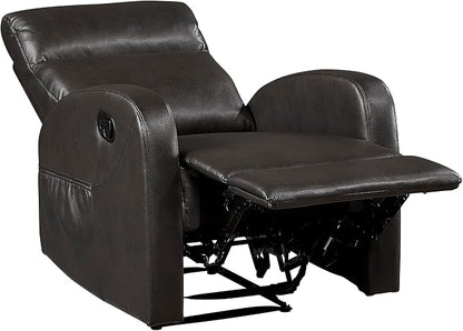 Lexicon Manual Recliner Chair, Faux Leather Reclining Chair, Wall Hugger - Image 13