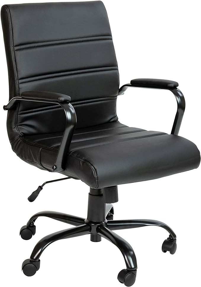 Flash Furniture Whitney Mid-Back Swivel LeatherSoft Desk Chair by FlashFurniture