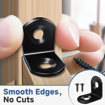 40PCS L Brackets, Stainless Steel Corner Brace - Image 4