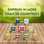 Tulsi Ashwagandha Green Tea Bags (50 Count), Green Tea with Tulsi, Ashwagandha, Lemongrass and Black Pepper, Caffeinated, Real and Natural Green Tea, Blended with Fresh Herbs and Spices, Gluten Free