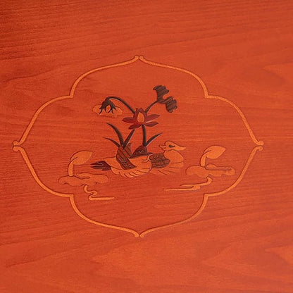 Square Folding Coffee Table, Korean Dining Table, Solid Wood Low Tables - Image 5