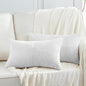 Fancy Homi 2 Packs White Long Lumbar Decorative Throw Pillow Covers 12x24 Inch by Fancy+Homi