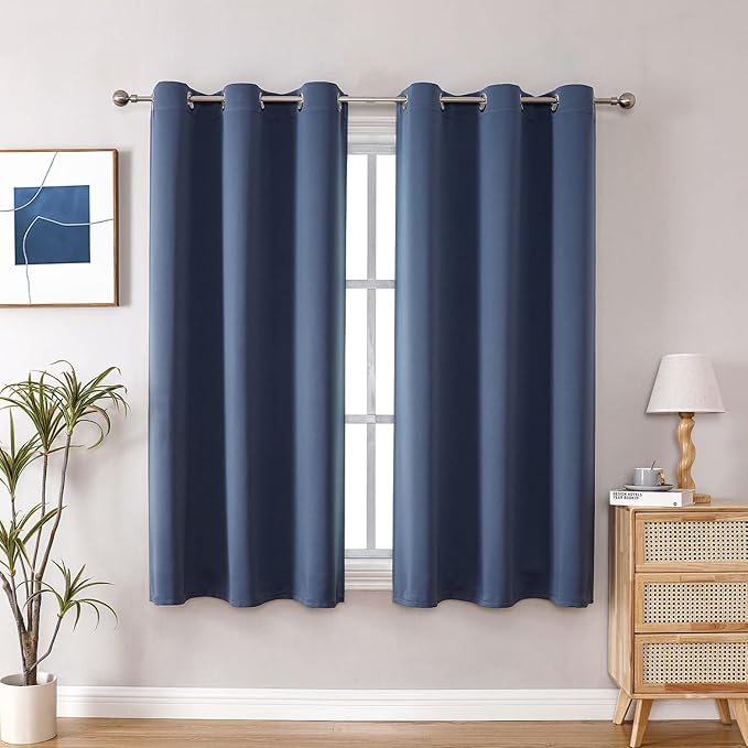ChrisDowa Blackout Curtains for Bedroom and Living Room 48 Inches Long | 2 by ChrisDowa