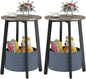 sthmec Small Round Side End Table Set of 2 by Unknown