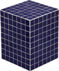 JONATHAN Y Callista Navy Modern Ceramic Tiled Cube Side Table, 18-Inch Glossy by JONATHANY