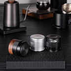IKAPE Coffee Products, 58MM Espresso Tamper, Premium Barista Coffee Calibrated Tamper with Spring Loaded, 100% Stainless Steel Tamper Compatible with All 58MM Bottomless Portafilter (Black)