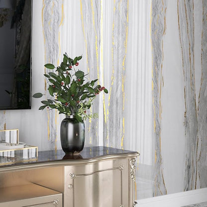LaCheery Glossy Gold White Marble Contact Paper Waterproof 15.8"x275" Kitchen - Image 5