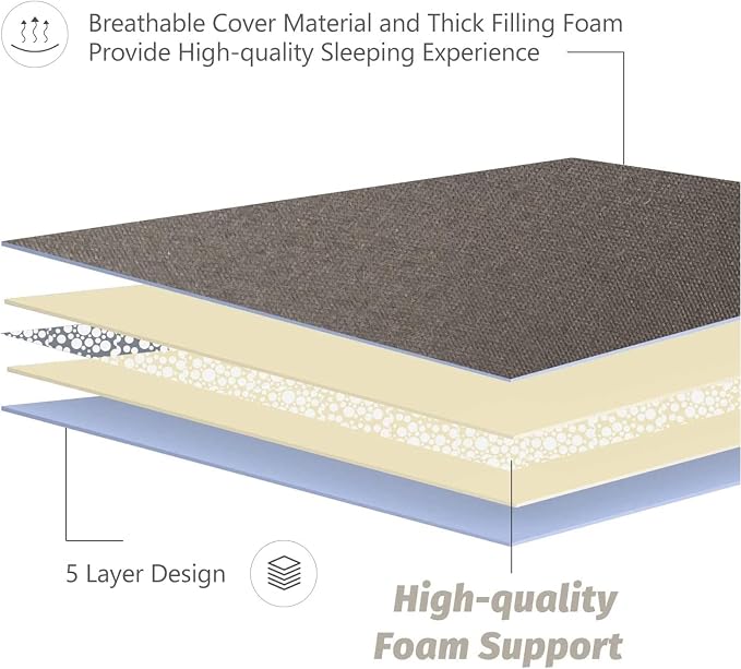 MAXYOYO Japanese Floor Mattress Futon Mattress, Thicken Tatami Mat Sleeping Pad - Image 5