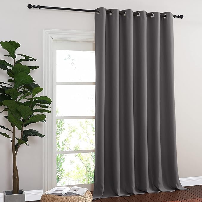 NICETOWN Sliding Glass Door Curtain Drape, Grommet Thermal Insulated Blackout - Image 8