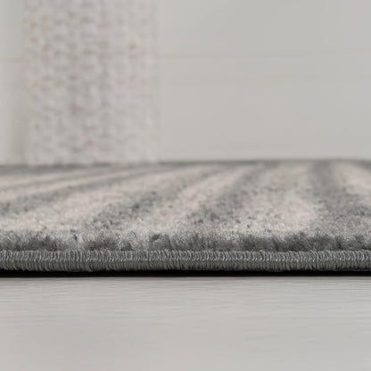 JONATHAN Y Khalil Modern Berber Stripe Gray/Cream Indoor Area Rug, Contemporary - Image 8