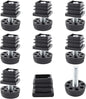 8Pcs Adjustable Leveling Feet 25 x 25mm Square Insert Kit Furniture Glide by Unknown