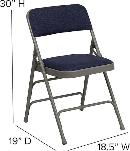 Flash Furniture 2 Pack HERCULES Series Curved Triple Braced & Double Hinged - Image 3