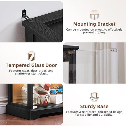 LELELINKY Farmhouse Display Cabinet - Image 5