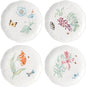 Lenox Butterfly Meadow 4-Piece Accent Plate Set, 3.79, Multi,White