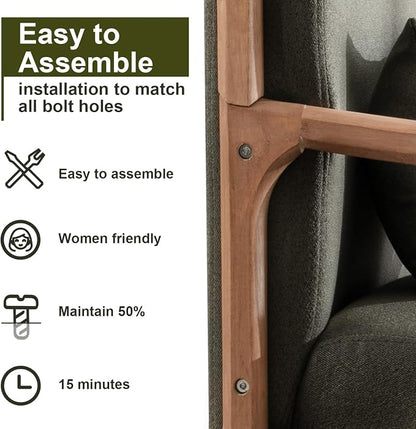 INZOY Mid Century Modern Accent Chair - Image 8