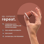WOKEN COFFEE Compostable Nespresso Pods - Vigoroso Dark Roast Italian Espresso Coffee Capsules Compatible With Nespresso Coffee Machine (100 Pod Count, 10 Boxes)
