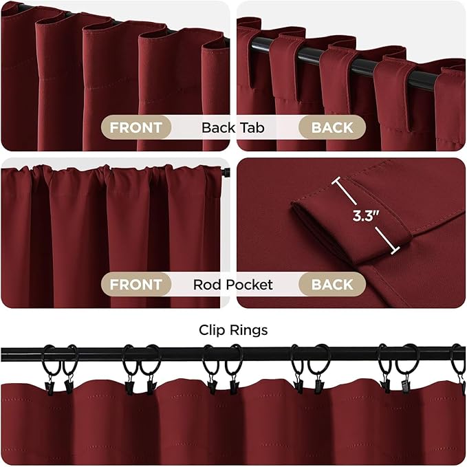 Joydeco 90 Inch Blackout Curtains - Image 3