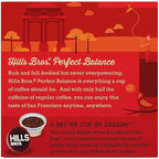 Hills Bros Single Serve Coffee Pods, Perfect Balance, Medium Roast Coffee, 12 Count-Keurig Compatible, Roasted Arabica Coffee Beans, Less Caffeine, Full-Body Flavor