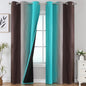 Brown and Teal Ombre Blackout Curtains by ESTELARTEXTILER