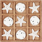 NIKKY HOME Beach Tic Tac Toe for Fun Starfish Sand Dollar Coastal House Coffee by NIKKYHOME
