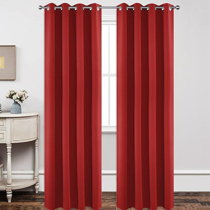 Joydeco Blackout Curtains 120 inches Long 2 Panels Set, Thermal Insulated Long by JOYDECO