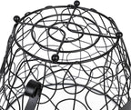 Coffee Pod Holder, Super Large Capacity K-Cup & Nespresso Capsule Basket, XL Metal Kcup Storage, Bar Organizer for Kitchen Dinning Room Office Home Cafe Hotel (Black-Round-Cup)