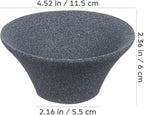2Pcs Japanese Coffee Filters Ceramic Coffee Dripper Reusable Dripper Paperless Tea Strainer Light Grey, 4.52x4.52x2.36inch