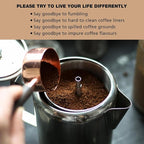 Reusable Coffee Filters 7-8 Cup for Percolator Coffee Pot Electric, Replaces Paper Coffee Filters, BPA Free - Disk/Wraparound Percolator Coffee Filters