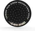 MHW-3BOMBER 58.5mm Espresso Puck Screen Metal Espresso Filter Reusable Coffee Filters for 58mm Portafilter Basket 0.8mm Thickness Titanium Coating Black FG5588-OS