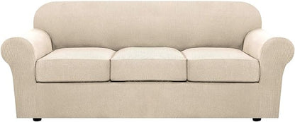 H.VERSAILTEX 4 Piece Stretch Couch Covers by HVERSAILTEX