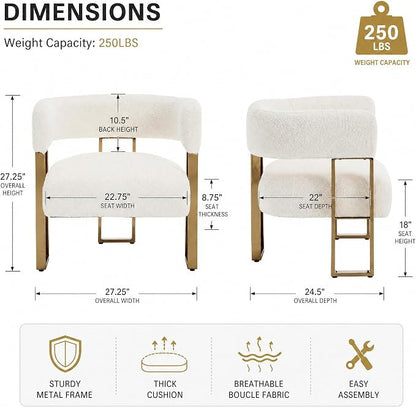 Barrel Accent Chair, Modern Side Chair - Image 2
