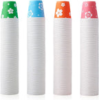 LITOPAK 400 Pack 3oz Disposable Bathroom Cups, Colorful Disposable Mouthwash Cups, Small Paper Cups for Parties, Picnics, Barbecues, Travel and Events