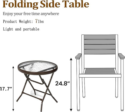 2 Pieces Outdoor Side Table - Image 3