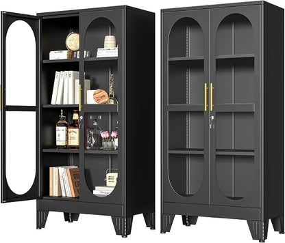 PAOFIN 61" H Locking Display Cabinet by PAOFIN