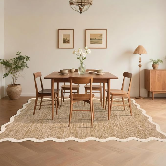 GarveeHome Scalloped Washable Rugs 10x13 Rug - Image 9