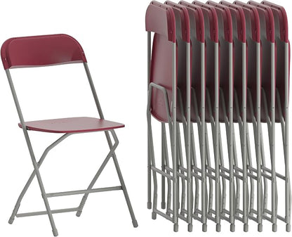 Hercules Series Plastic Folding Chair Red by FlashFurniture