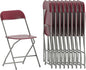 Hercules Series Plastic Folding Chair Red by FlashFurniture
