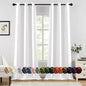 MIULEE Blackout Curtains for Bedroom 2 Panels 40 x 96 Inch Long Pure White | by MIULEE
