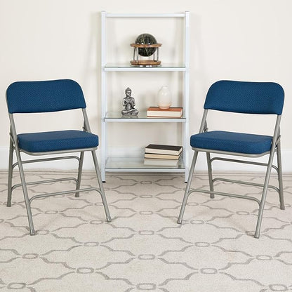 Flash Furniture 4 Pack HERCULES Series Premium Curved Triple Braced & Double - Image 2