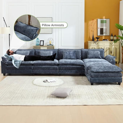 Oprisen 154" Modular Sectional Sofa, Comfy Cloud Couch Sectional Sofa - Image 5