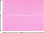 Embossing Lace Fondant Molds, Multi Circle Flowers Lace Mat Wedding Cake Decoration Tool, Silicone Lace Mat Mold for Cakes