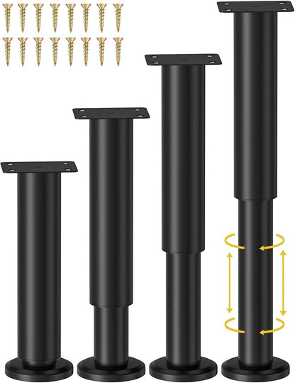 Wlrrcwdttc 4 Pcs Adjustable Height Bed Support Legs by Wlrrcwdttc