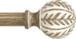 QDWIS Boho Wood Curtain Rods for Windows 28 to 48 inch, Rustic Decorative by Unknown