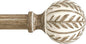 QDWIS Boho Wood Curtain Rods for Windows 48 to 84 inch, Rustic Decorative by Unknown