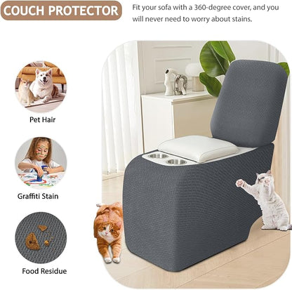 ALIECOM Recliner Sectional Couch Covers L Shape Stretch Corner Reclining - Image 5