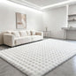 White Rabbit Plush Rug 6'x9', Fluffy Faux Fur Shaggy Area Rug by CHOVY