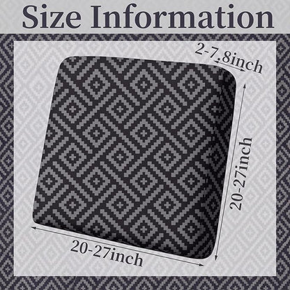 Geyoga 8 Pcs Patio Stretch Sofa Cushion Covers Outdoor Cushion Covers - Image 3